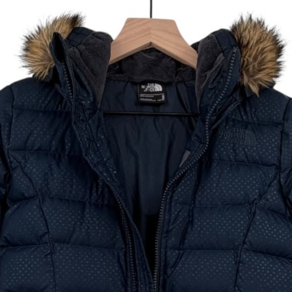 The North Face Kids Gotham Hooded Down Jacket with Faux-Fur Trim M - Picture 2 of 7